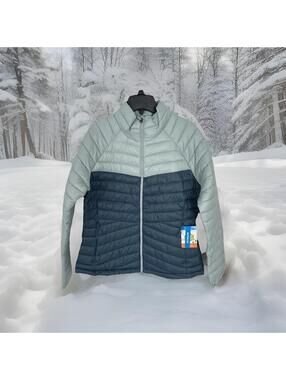 $100 Columbia Womens Powder Pass Puffer Jacket  Ever Blue Women’s XXL